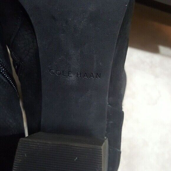 COLE HAAN Black Nubuck Booties - 8 1/2B - Picture 7 of 7